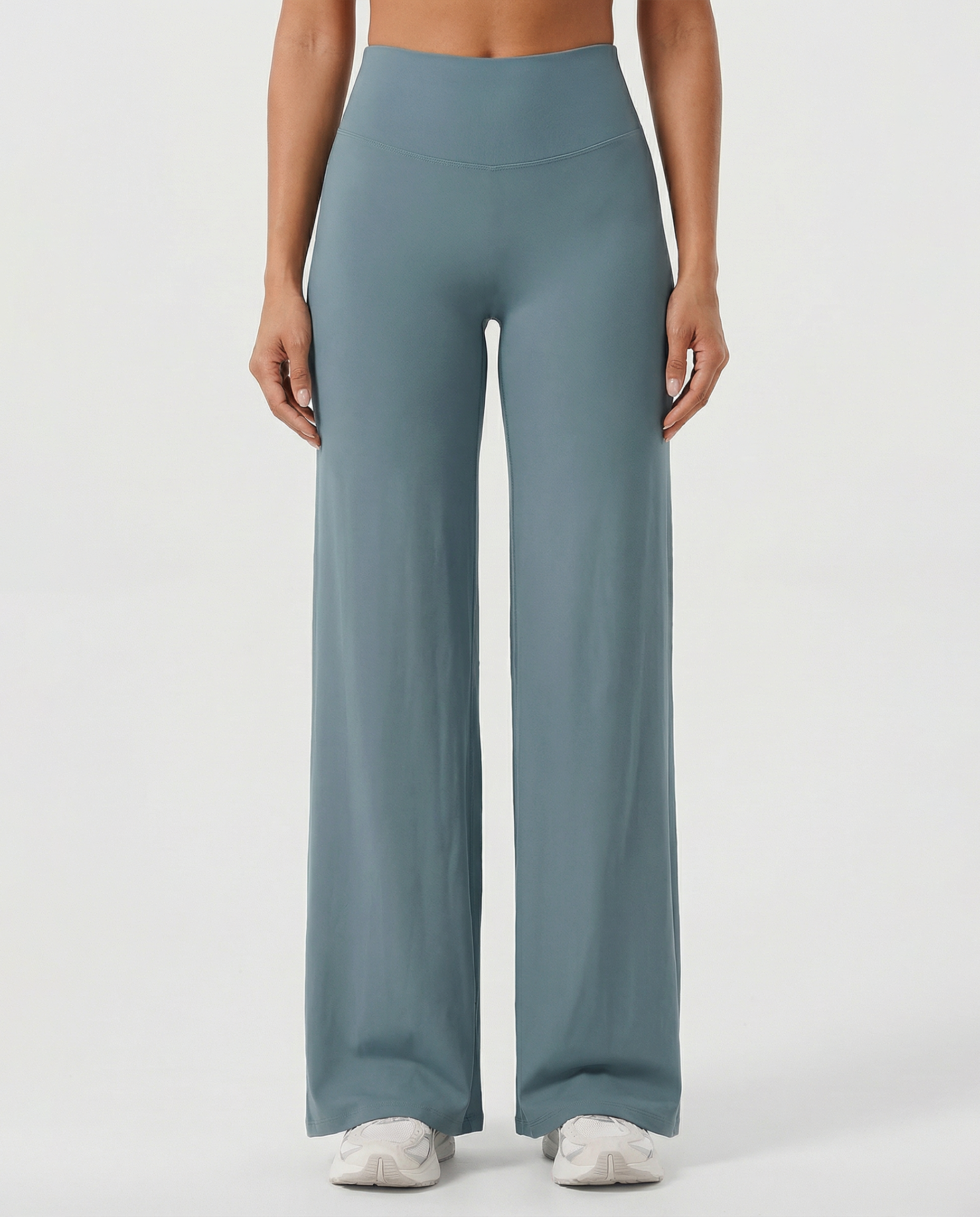 AURA FLXSCULPT™ V-Waist Flare Legginsy — Celeste