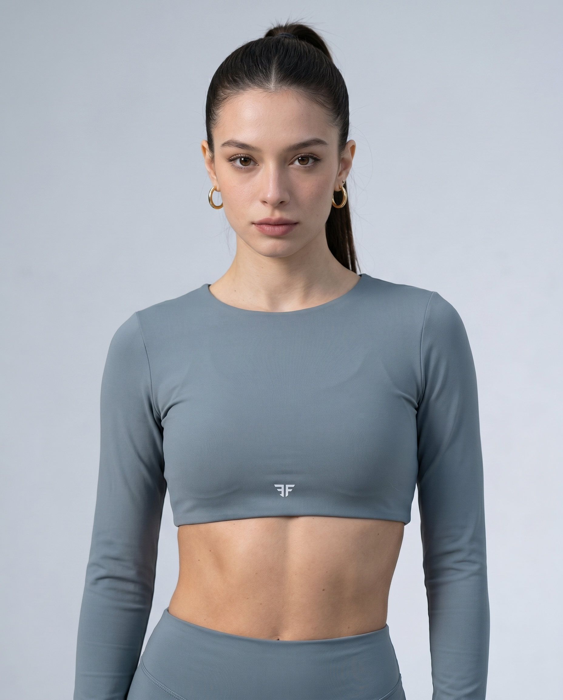 AURA FLXSCULPT™ Long Sleeve Top — Celeste