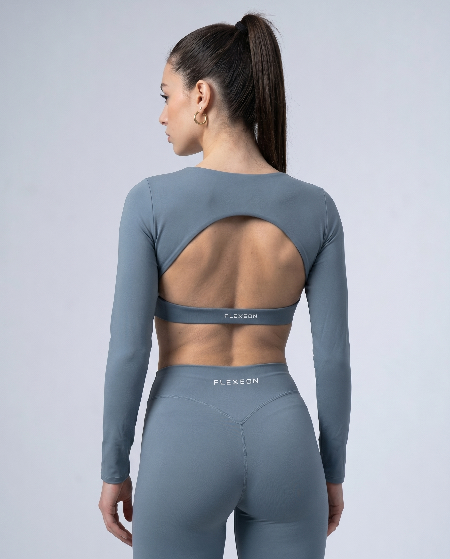 AURA FLXSCULPT™ Long Sleeve Top — Celeste