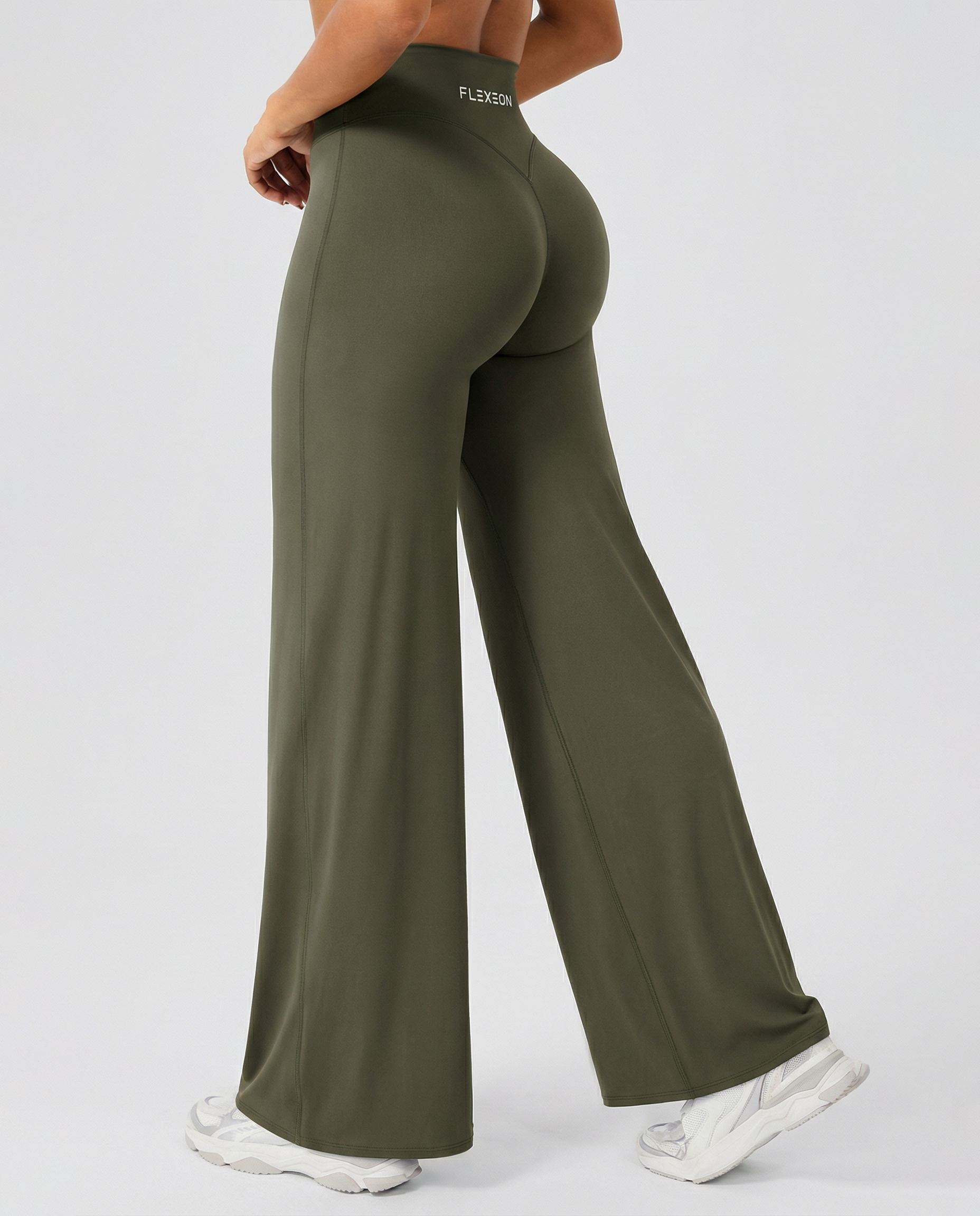 AURA FLXSCULPT™ V-Waist Flare Legginsy — Oliva